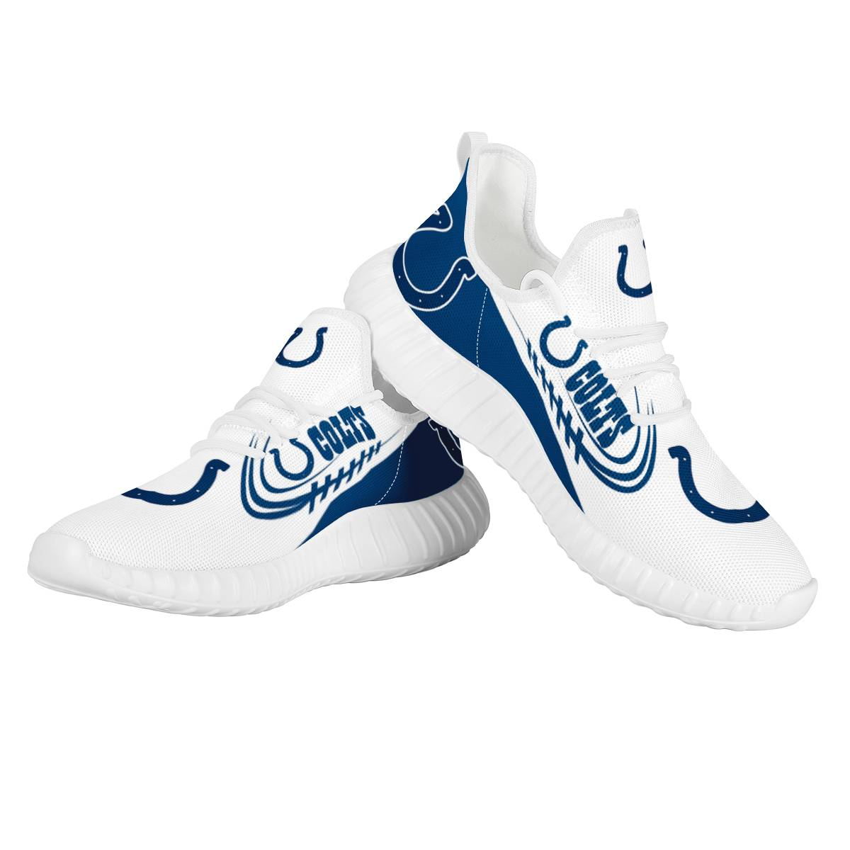 Women's Indianapolis Colts Mesh Knit Sneakers/Shoes 004 Women's Indianapolis Colts Mesh Knit Sneakers/Shoes 004